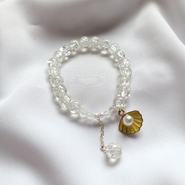 Shell Charm Bead Bracelet
